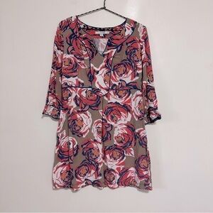 Boden Floral Viscose Tunic Dress
